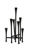 CANDLE HOLDER 7 ARM BLACK - CANDLE HOLDERS, CANDLES